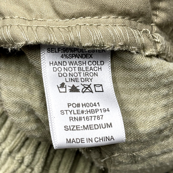 Hunter & Brown Corduroy Pants Womens M Brown Wide Leg Baggy Cargo Retro - Picture 6 of 13